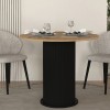 Τραπέζι Bohema \χρώμα μαύρο - sepet oak Ø90x77,7εκ.