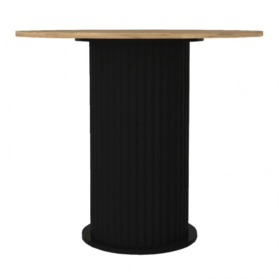 Τραπέζι Bohema \χρώμα μαύρο - sepet oak Ø90x77,7εκ.