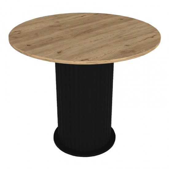 Τραπέζι Bohema \χρώμα μαύρο - sepet oak Ø90x77,7εκ.