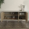 Μπουφές Rebel χρώμα rota oak - sandstone 150x45x76,5εκ.