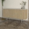 Μπουφές Rebel χρώμα rota oak - sandstone 150x45x76,5εκ.
