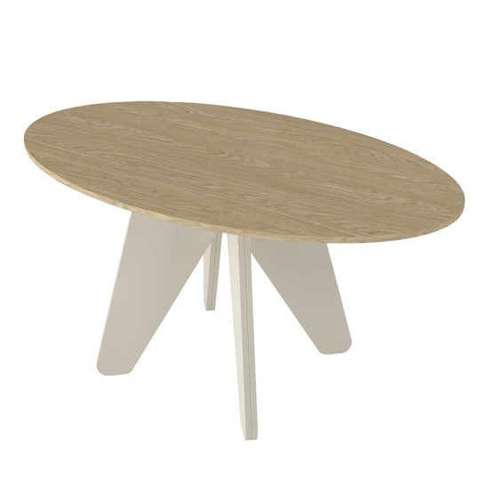 Τραπέζι Rebel χρώμα rota oak - sandstone 150x90x75εκ.