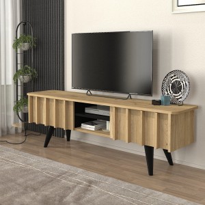 Έπιπλο τηλεόρασης Gemma χρώμα sepet oak 150x35x46,7εκ.