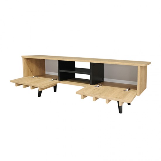 Έπιπλο τηλεόρασης Gemma χρώμα sepet oak 150x35x46,7εκ.