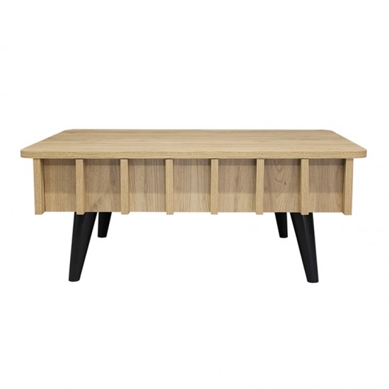 Τραπεζάκι σαλονιού Gemma χρώμα sepet oak 90x59,6x36,8εκ.