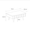 Τραπεζάκι σαλονιού Gemma χρώμα sepet oak 90x59,6x36,8εκ.