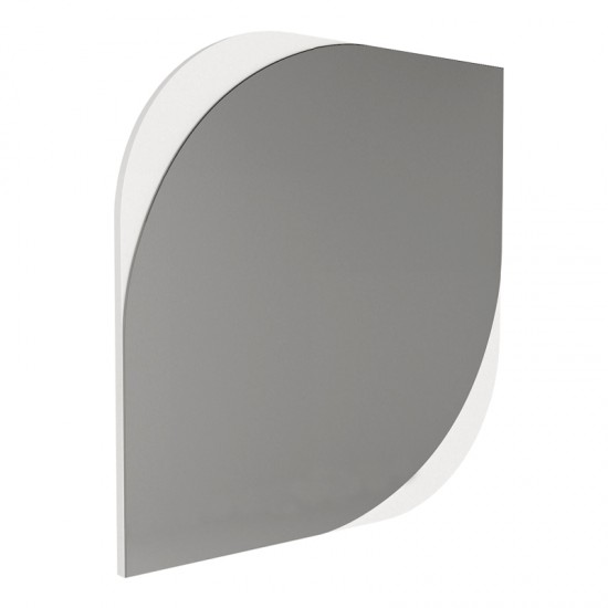 Καθρέπτης τοίχου Lava χρώμα λευκό 70x2,2x70εκ.