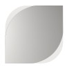 Καθρέπτης τοίχου Lava χρώμα λευκό 70x2,2x70εκ.