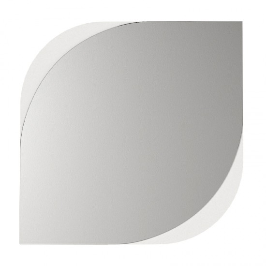 Καθρέπτης τοίχου Lava χρώμα λευκό 70x2,2x70εκ.