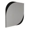 Καθρέπτης τοίχου Lava χρώμα μαύρο 70x2,2x70εκ.