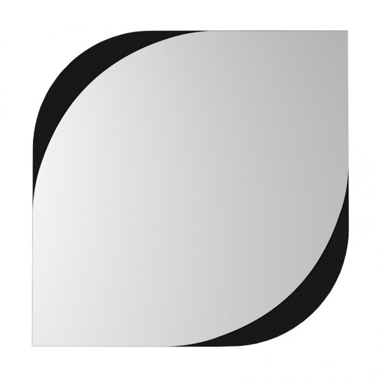 Καθρέπτης τοίχου Lava χρώμα μαύρο 70x2,2x70εκ.