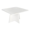 Τραπεζάκι σαλονιού Sugar χρώμα λευκό 60x60x36,8εκ.