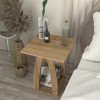 Τραπεζάκι βοηθητικό - Κομοδίνο Deros χρώμα sepet oak 45x45x56εκ.