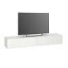 Έπιπλο τηλεόρασης επιτοίχιο Espanse χρώμα λευκό 241,8x31,7x30εκ.