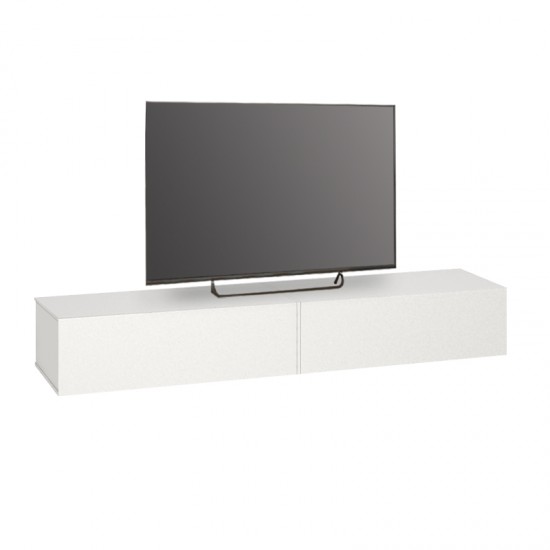 Έπιπλο τηλεόρασης επιτοίχιο Espanse χρώμα λευκό 241,8x31,7x30εκ.