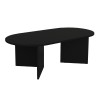 Τραπεζάκι σαλονιού Cortado χρώμα μαύρο 120x60x39,6εκ.