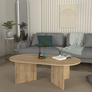 Τραπεζάκι σαλονιού Cortado χρώμα sapphire oak 120x60x39,6εκ.