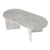 Τραπεζάκι σαλονιού Cortado χρώμα λευκό εφέ μαρμάρου 120x60x39,6εκ.