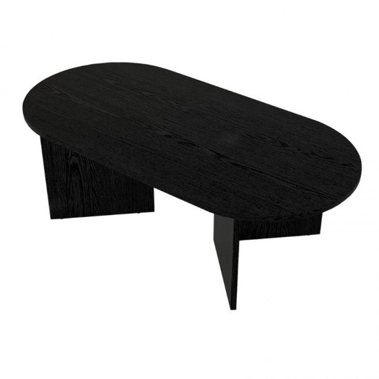 Τραπεζάκι σαλονιού Cortado χρώμα sencron black 120x60x39,6εκ.