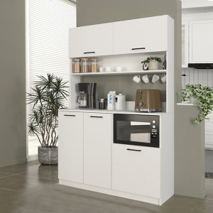 Έπιπλο κουζίνας Tuco 3 χρώμα λευκό 123,8x40x180εκ.