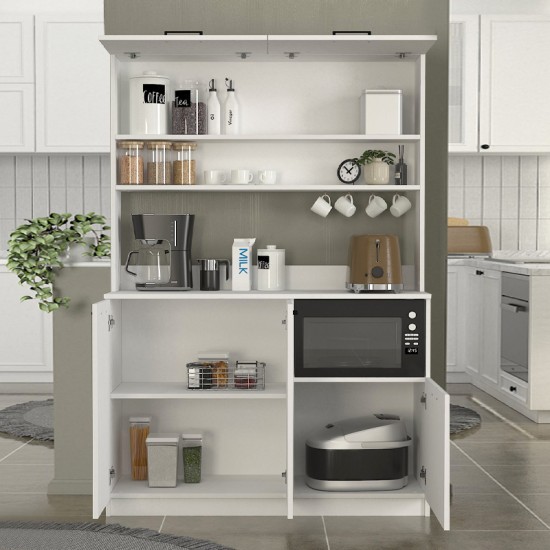 Έπιπλο κουζίνας Tuco 3 χρώμα λευκό 123,8x40x180εκ.