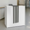 Γραφείο υποδοχής - reception Hola χρώμα λευκό - ανθρακί 93,6x45,2x110,3εκ.