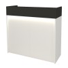 Γραφείο υποδοχής - reception Wilko με LED χρώμα λευκό - ανθρακί 113,6x42x110εκ.