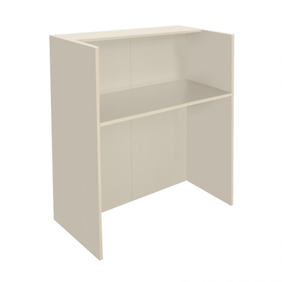 Γραφείο υποδοχής - reception Karibu με LED χρώμα sandstone - sepet oak 90x40x100εκ.