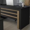 Γραφείο εργασίας Epito χρώμα ανθρακί - sepet oak 140x59,6x76,8εκ.