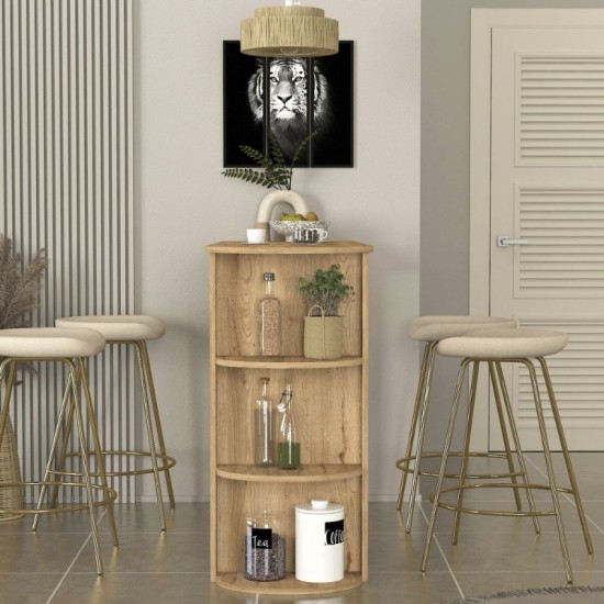 Τραπέζι μπαρ Vigne χρώμα sepet oak 150x51,6x101,8εκ.