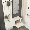 Έπιπλο εισόδου Kanso χρώμα λευκό 100x35x196,7εκ.