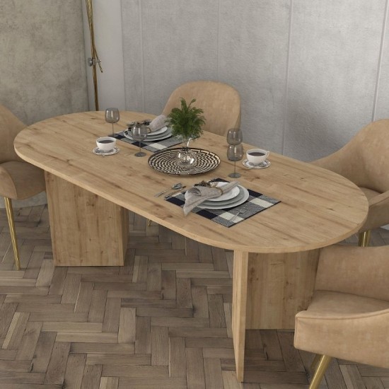 Τραπέζι Cortado χρώμα sapphire oak 200x90x74εκ.