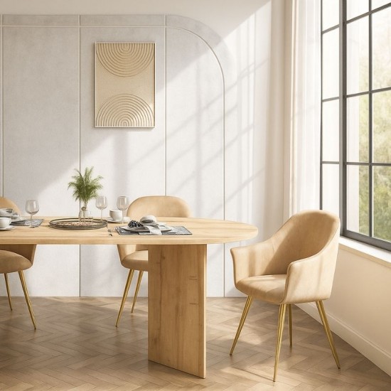 Τραπέζι Cortado χρώμα sapphire oak 200x90x74εκ.