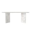 Τραπέζι Cortado χρώμα λευκό εφέ μαρμάρου 200x90x74εκ.