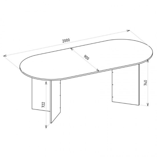 Τραπέζι Cortado χρώμα λευκό εφέ μαρμάρου 200x90x74εκ.