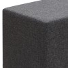 Σκαμπώ Linda υφασμάτινο χρώμα ανθρακί 40x40x40εκ.