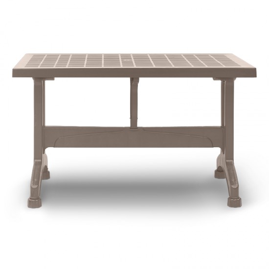 Τραπέζι πολυπροπυλενίου Callan χρώμα cappuccino 120x70x73εκ.