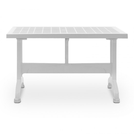 Τραπέζι πολυπροπυλενίου Callan χρώμα λευκό 120x70x73εκ.