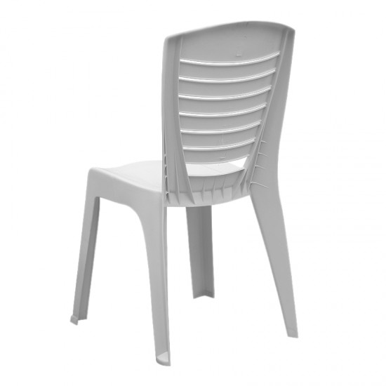Καρέκλα πολυπροπυλενίου Tabia χρώμα λευκό 47x49x86εκ.