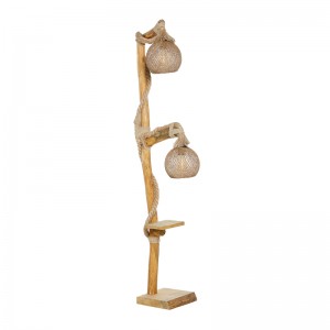 Φωτιστικό δαπέδου Wilfred  ξύλινο χρώμα φυσικό 20x40x140εκ.