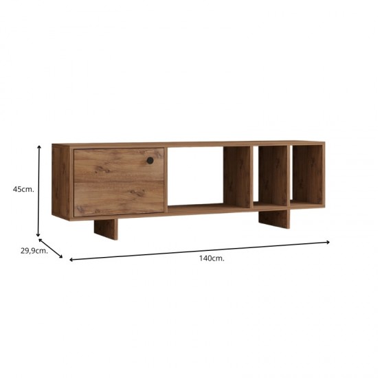 Έπιπλο τηλεόρασης Folsom χρώμα atlantic pine 140x29,9x45εκ.