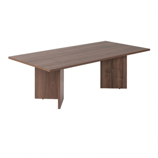 Τραπεζάκι σαλονιού Sabin χρώμα καρυδί 119x60x40εκ.