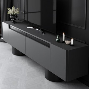 Έπιπλο τηλεόρασης Haven χρώμα ανθρακί 180x30x50εκ.