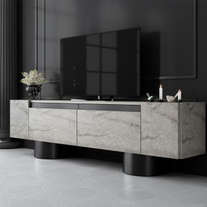 Έπιπλο τηλεόρασης Haven χρώμα travertine 180x30x50εκ.