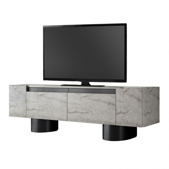 Έπιπλο τηλεόρασης Haven χρώμα travertine 180x30x50εκ.