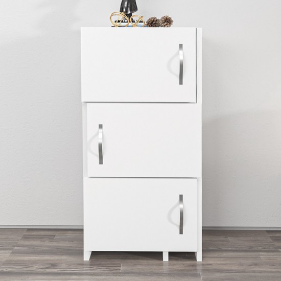 Ντουλάπι κουζίνας - μπάνιου Anna χρώμα λευκό 65x31,5x89,8εκ.