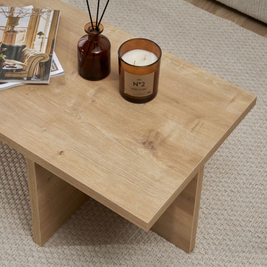 Τραπεζάκι σαλονιού Harbor χρώμα sapphire oak 120x45x30εκ.