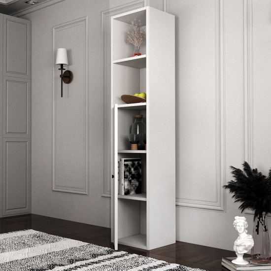 Ντουλάπι κουζίνας - μπάνιου Felix Flat χρώμα λευκό 33,6x30x160,8εκ.