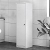 Ντουλάπι κουζίνας - μπάνιου Felix Flat χρώμα λευκό 33,6x40x135εκ.