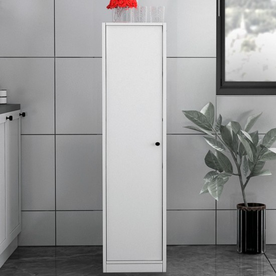 Ντουλάπι κουζίνας - μπάνιου Felix Flat χρώμα λευκό 33,6x40x135εκ.